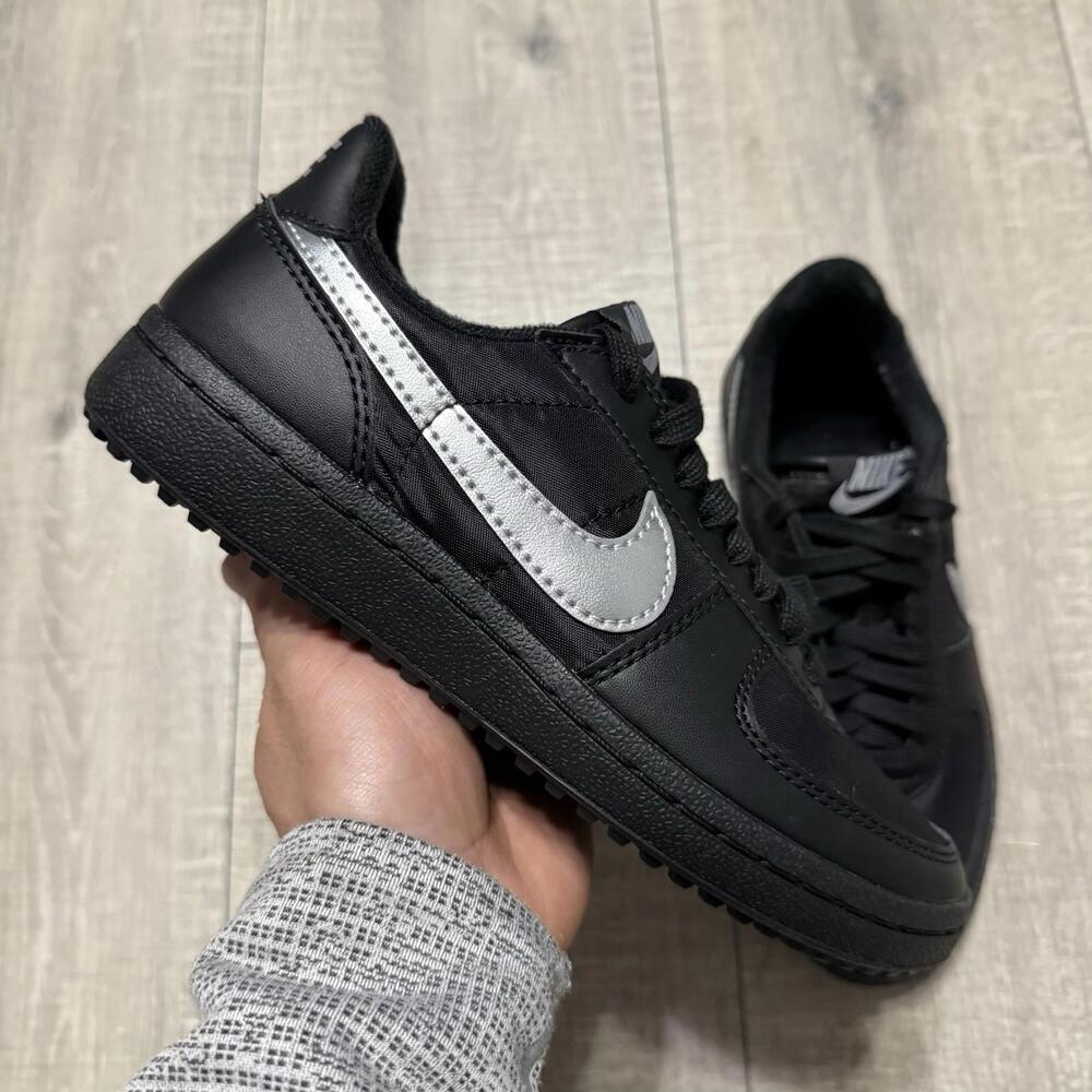 Nike Field General 82 Black Silver Shoes Sneakers FZ5593-001 Size 6 Women